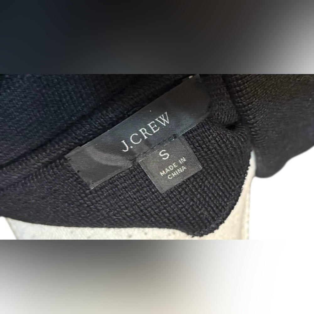 J.Crew $168 Cecile Relaxed Sweater-Blazer Black Size S BF013 - Picture 5 of 7